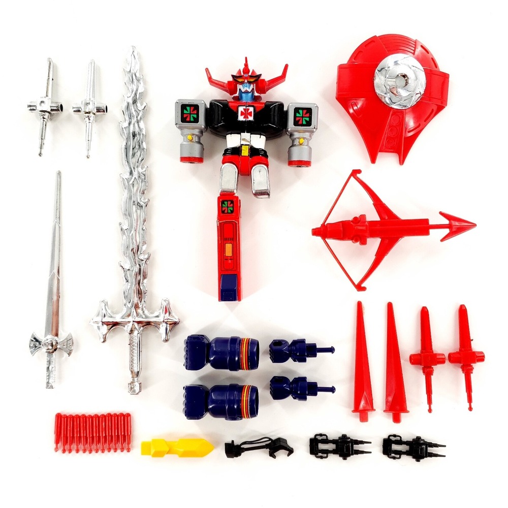 Godaikin Daltanias Atlaus Robot w/ Accessories Weapons Poppy Bandai Broken READ